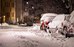 Nevicata a Roma, imbiancato anche il litorale