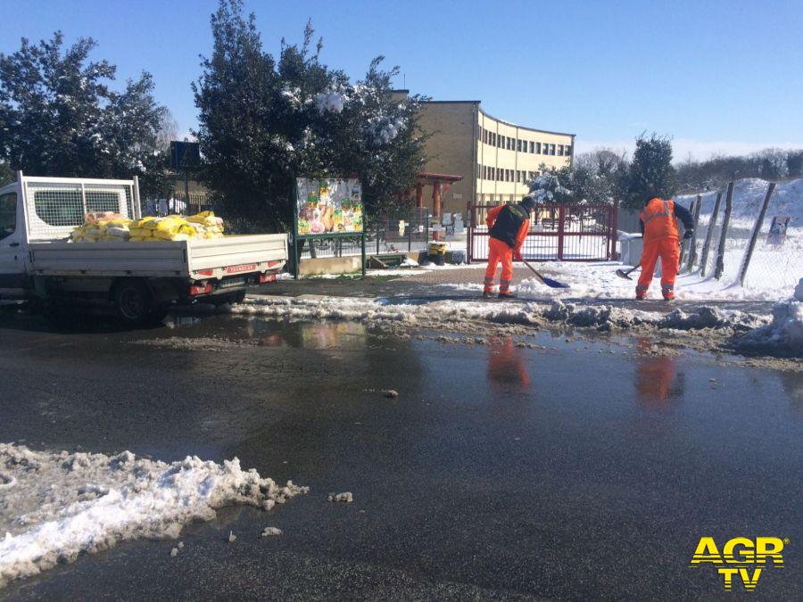 Ostia e Fiumicino, dopo la neve emergenza gelo