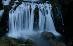 Lo spettacolo della Cascata delle Marmore ghiacciata per l'arrivo di Burian