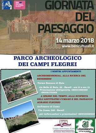 Il Parco Archeologico dei Campi Flegrei aderisce il 14 marzo alla Giornata nazionale del Paesaggio
