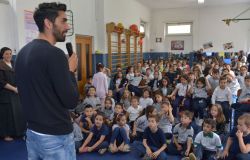 Sport e Scuola, Magnini tra i banchi per Vinci In Salute