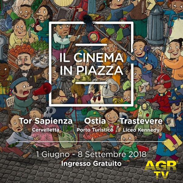 Ostia, il cinema in piazza al porto