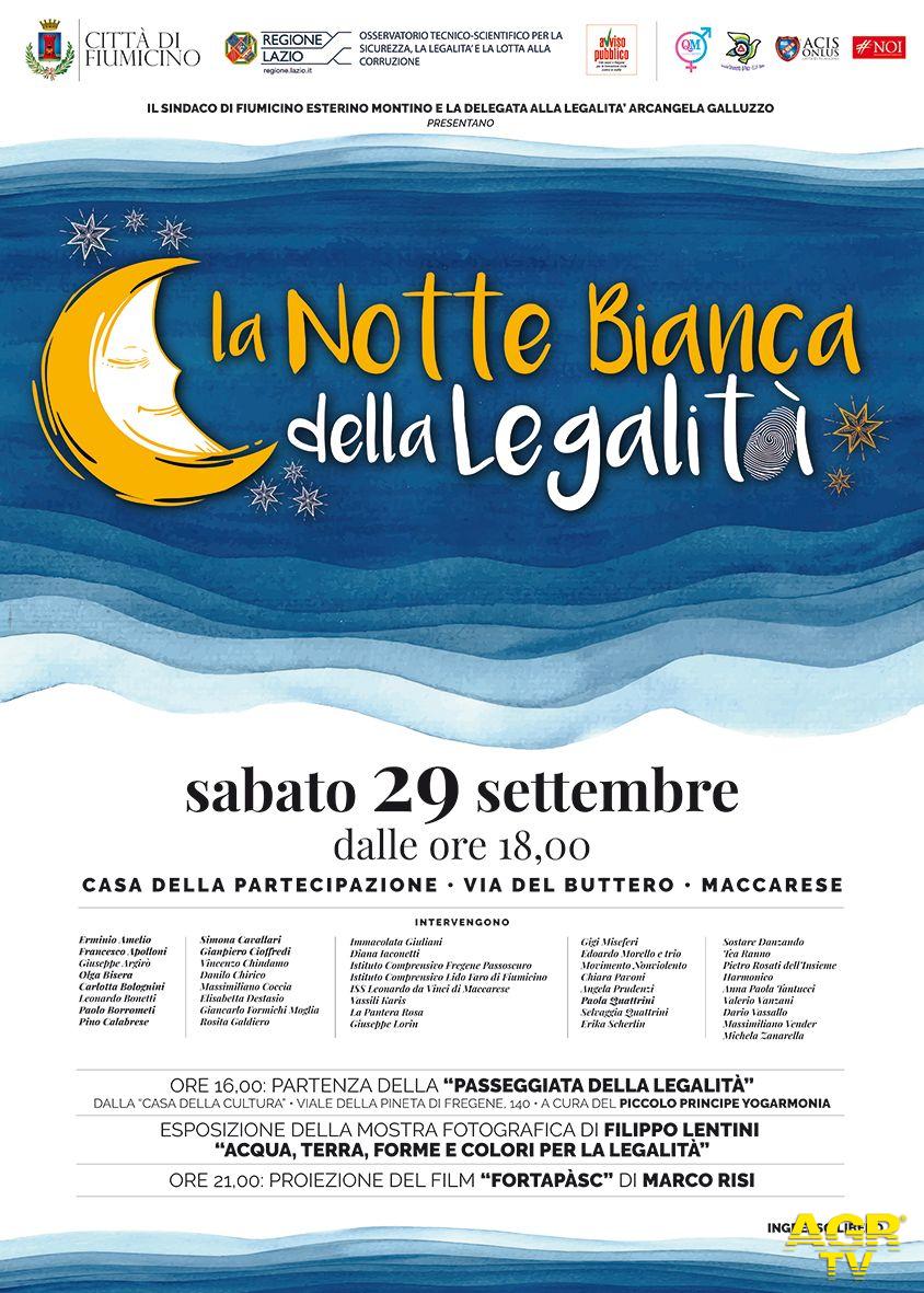 Maccarese, una notte bianca all'insegna della legalità