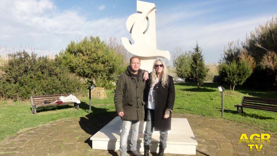 Ostia, Patti Smith in visita al parco Pasolini Ostia, Patti Smith in visita al parco Pasolini