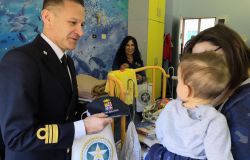 Genova, la Marina dai bambini del Gaslini