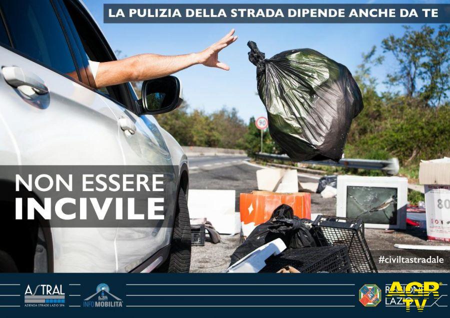Non essere incivile...non gettare i rifiuti a bordo strada